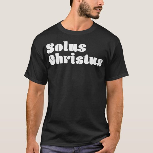 Solus Christus Hervormde Theologie Premium T-shirt (Voorkant)