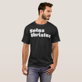 Solus Christus Hervormde Theologie Premium T-shirt (Voorkant volledig)