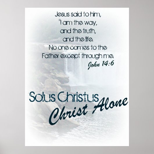 Solus Christus Poster (Voorkant)