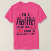 Solution Architect Grappig Architect Gift T-shirt (Design voorkant)