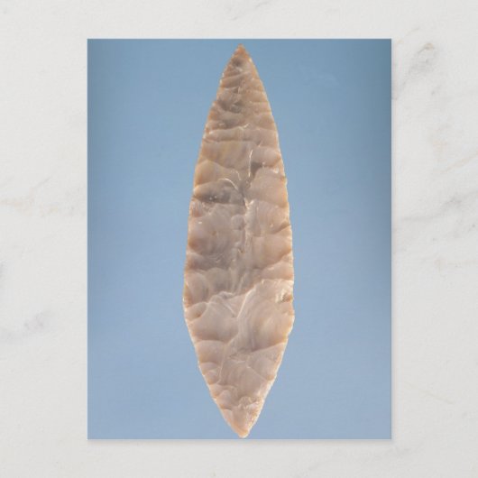 Solutrean laurel leaf, gevonden in Volgu, Briefkaart (Voorkant)