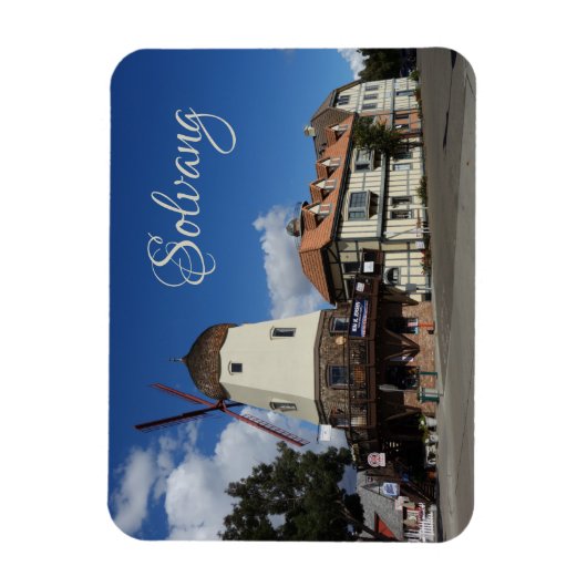 Solvang California Deense Windmolen Souvenir Magneet (Verticaal)