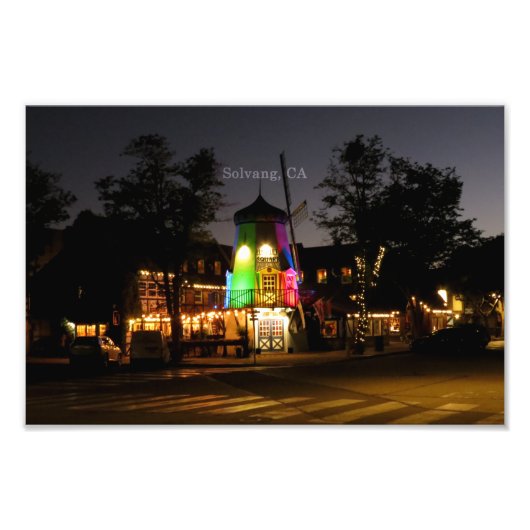 Solvang California Foto Afdruk (Voorkant)