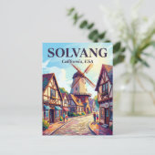 Solvang, Californië VS Briefkaart (Staand voorkant)