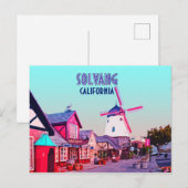 Solvang Danish Downtown California  Briefkaart (Voorkant / Achterkant)