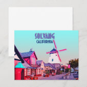 Solvang Danish Downtown California Flat Kaart (Voorkant / Achterkant)
