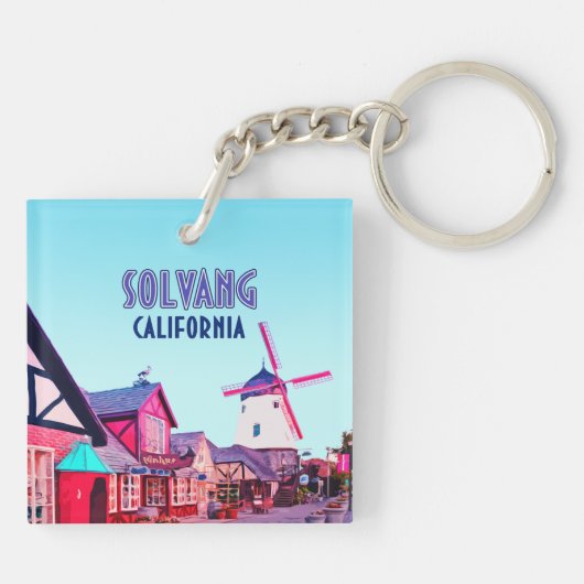 Solvang Danish Downtown California  Sleutelhanger (Achterkant)