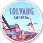 Solvang Danish Downtown California  Sticker (Voorkant)