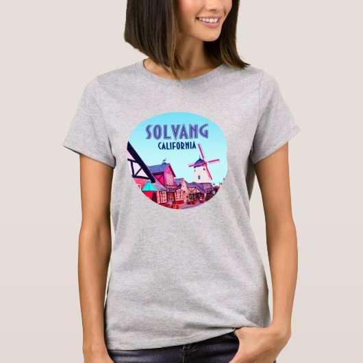 Solvang Danish Downtown California  T-shirt (Voorkant)