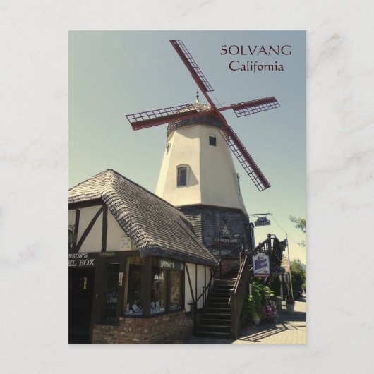 Solvang Windmill Briefkaart! Briefkaart (Voorkant)
