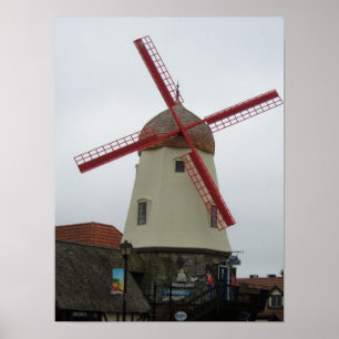 Solvang Windmill Poster