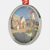 Solvang Windmill Uitzicht Metalen Ornament (Links)