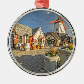Solvang Windmill Uitzicht Metalen Ornament