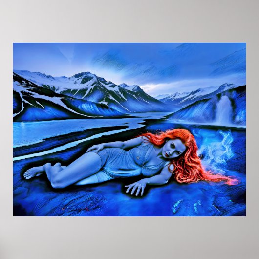 "Sólvátra" - Vlam onder het ijs Poster (Voorkant)