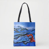 "Sólvátra" - Vlam onder het ijs Tote Bag (Voorkant)