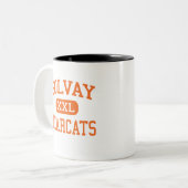 Solvay - Bearcats - High School - Solvay New York Tweekleurige Koffiemok (Voorkant links)
