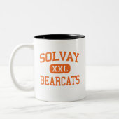 Solvay - Bearcats - High School - Solvay New York Tweekleurige Koffiemok (Links)