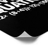 Solve The Equation Funny Math Teacher 67 Meme Six Poster (Hoek)