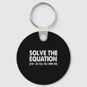 Solve The Equation Funny Math Teacher 67 Meme Six Sleutelhanger (Voorkant)