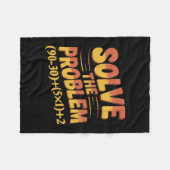 Solve The Problem 67 Math Teacher Mathematics 67th Fleece Deken (Voorkant (Horizontaal))