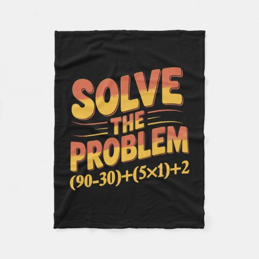 Solve The Problem 67 Math Teacher Mathematics 67th Fleece Deken (Voorkant)