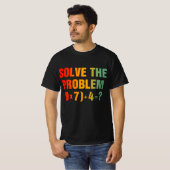 Solve The Problem 67 Meme Math Teacher Gen Alpha  T-shirt (Voorkant volledig)