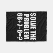 Solve The Problem 67 Meme Six Seven Elementary Mat Fleece Deken (Voorkant (Horizontaal))
