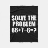Solve The Problem 67 Meme Six Seven Elementary Mat Fleece Deken (Voorkant)