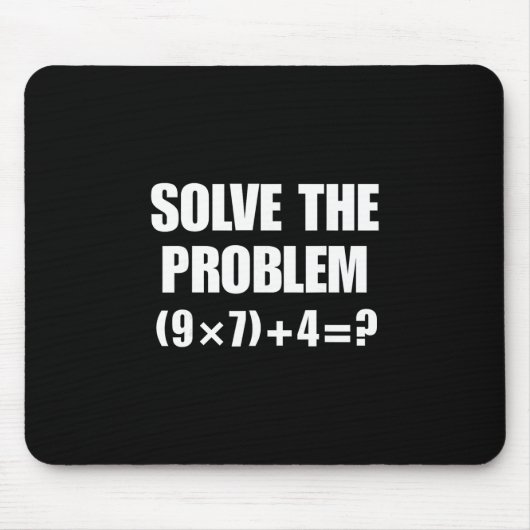Solve The Problem 67 Meme Six Seven Elementary Mat Muismat (Voorkant)