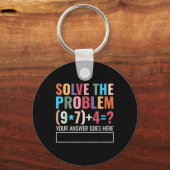 Solve The Problem 67 Six Seven Funny Math Teacher  Sleutelhanger (Voorkant)