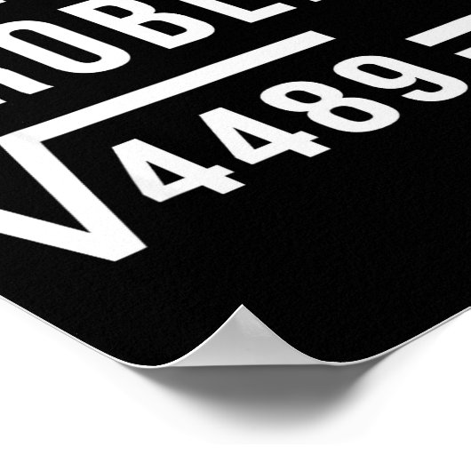 Solve The Problem 67 Six Seven Square Root 4489 Sl Poster (Hoek)