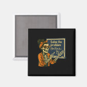 Solve The Problem 9x7+4 67 Meme Six Seven Skeleton Magneet (Voorkant / Achterkant)