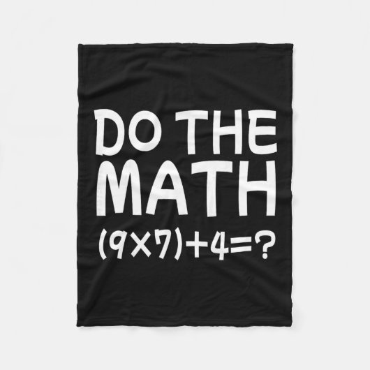 Solve The Problem Do The Math 67 Meme Funny Teache Fleece Deken (Voorkant)