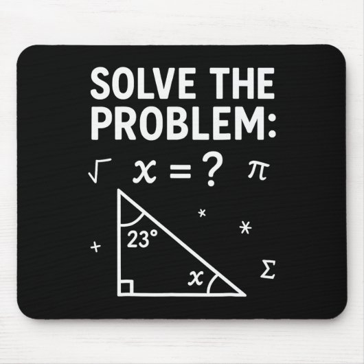 Solve The Problem Do The Math 67 Meme Funny Teache Muismat (Voorkant)
