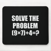 Solve The Problem Funny 67 Meme Brainrot Math Teac Muismat (Voorkant)