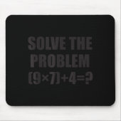 Solve The Problem Funny 67 Meme Brainrot Math Teac Muismat (Voorkant)
