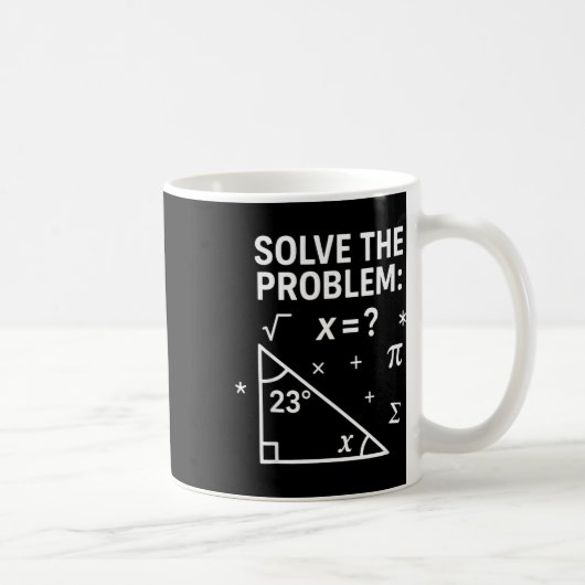 Solve The Problem Funny Math 67 Meme Teacher Stude Koffiemok (Rechts)