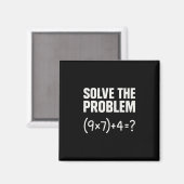 Solve The Problem Funny Math 67 Meme Teacher Stude Magneet (Voorkant / Achterkant)