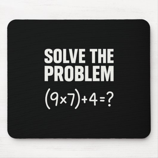 Solve The Problem Funny Math 67 Meme Teacher Stude Muismat (Voorkant)