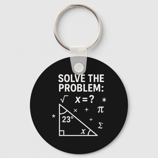 Solve The Problem Funny Math 67 Meme Teacher Stude Sleutelhanger (Voorkant)