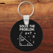 Solve The Problem Funny Math 67 Meme Teacher Stude Sleutelhanger (Voorkant)