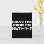Solve The Problem Math 67 Meme 6 7 Costume Kids Bo Kaart (Gele Bloem)