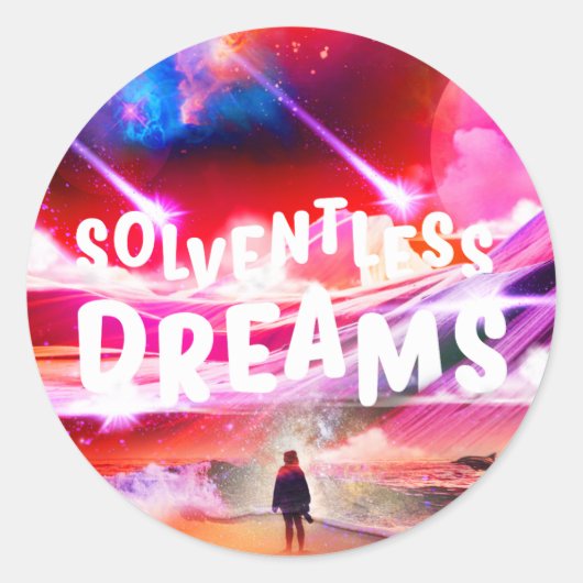 Solventless Dreams - Ronde Stickers (Voorkant)