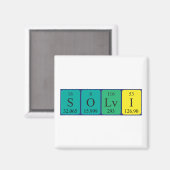 Sölvi periodieke lijstnaam magnet (Voorkant / Achterkant)