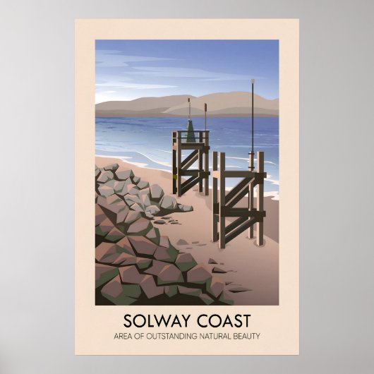 Solway Coast AONB Reisposter Poster (Voorkant)