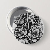 Solwhimsy Bloom Speldencollectie 1 Ronde Button 7,6 Cm (Voorkant /achterkant)