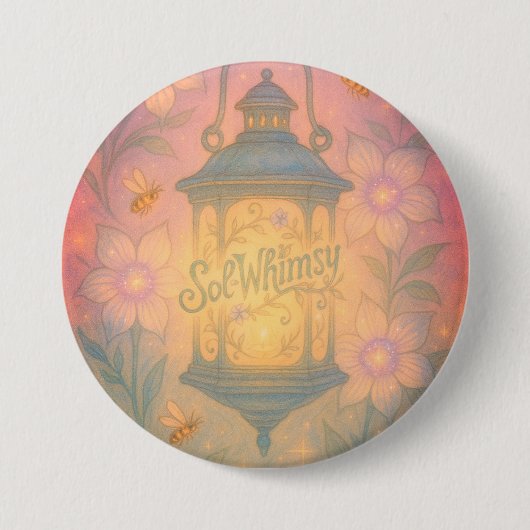 Solwhimsy Logo Speld Collectie 1 Ronde Button 7,6 Cm (Voorkant)