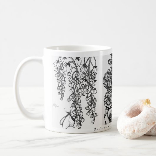 Solwhimsy Original Artwork Mug Koffiemok (Met donut)