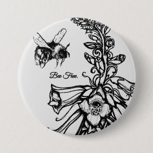 Solwhimsy Voor de Bijencollectie 1 Ronde Button 7,6 Cm