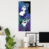 "Soma" Celestial Moon Ritual Fae Poster (Thuiskantoor)